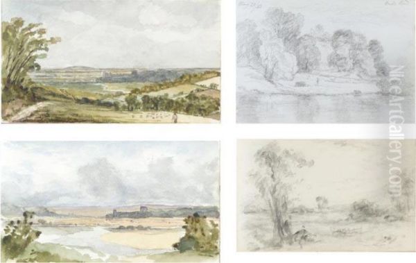 A Group Of Sketchbooks Oil Painting by George Constable Of Arundel