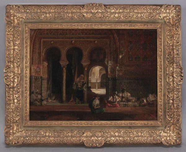 Harem Scene, Five Women Oil Painting by Benjamin Jean Joseph Constant