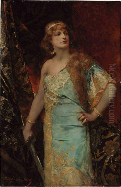 Judith Oil Painting by Benjamin Jean Joseph Constant