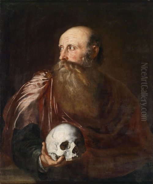 Portrait Of A Philosopher Oil Painting by Giovanni Contarini