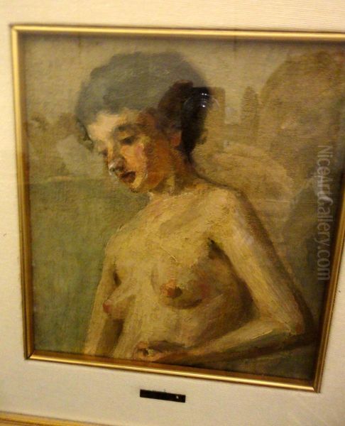 Nudo Pensieroso Oil Painting by Dante Conte