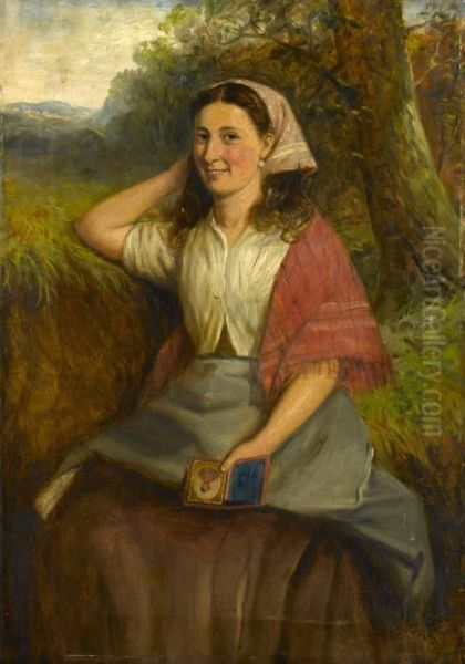 The Soldier's Sweetheart Oil Painting by Charles Henry Cook