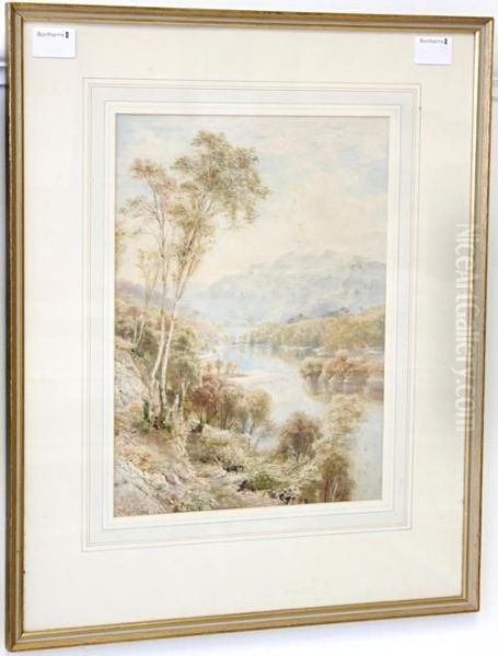 At The End Of Loch Maree Oil Painting by Ebenezer Wake Cook