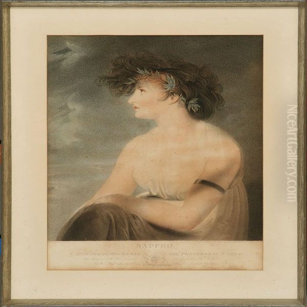 Sappho Oil Painting by Henry Cook