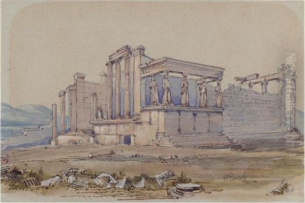 An Album Of Watercolours Of Athens Oil Painting by Henry Cook