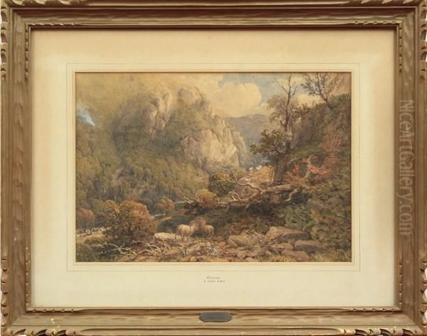 Glencoe Oil Painting by Samuel Cook Of Plymouth