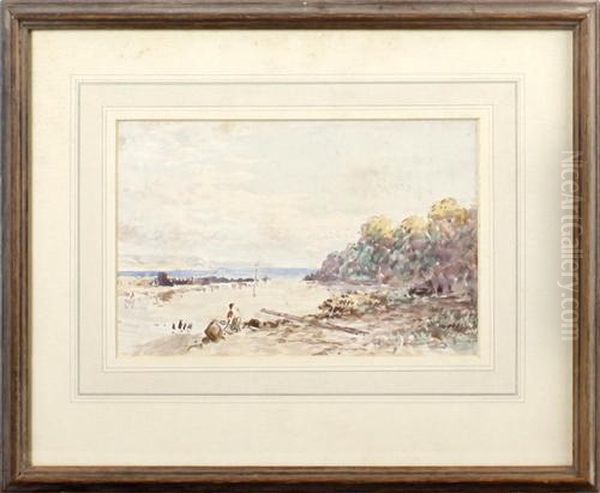 The Beach At Exmouth Oil Painting by Edward William Cooke