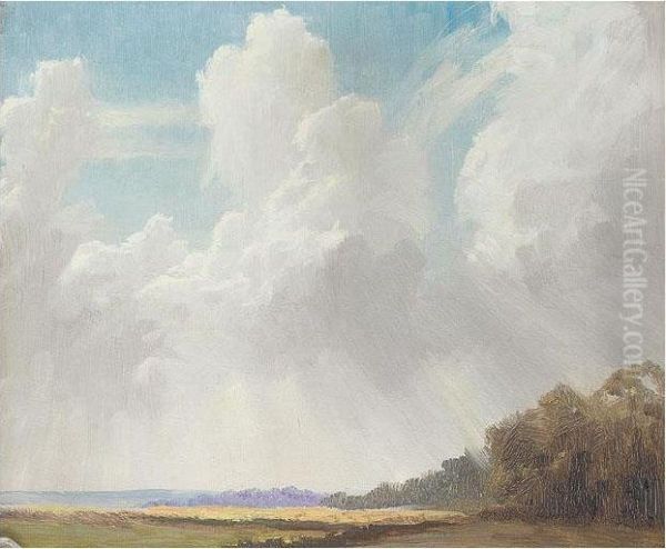 Storm Clouds Rising Oil Painting by Ernest O. Cooke