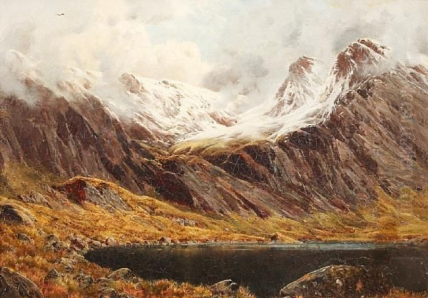 Llyn Idwal Oil Painting by Isaac Cooke