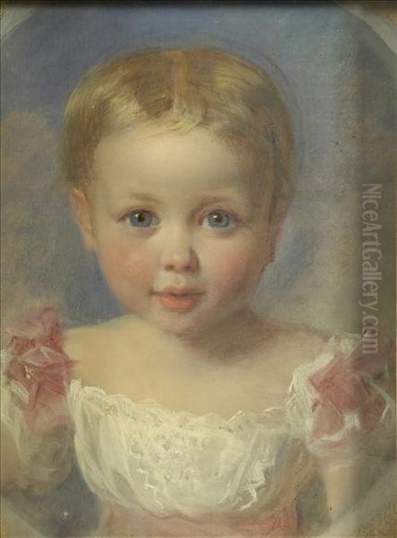 Portraitof A Lady Oil Painting by May Louise Greville Cooksey