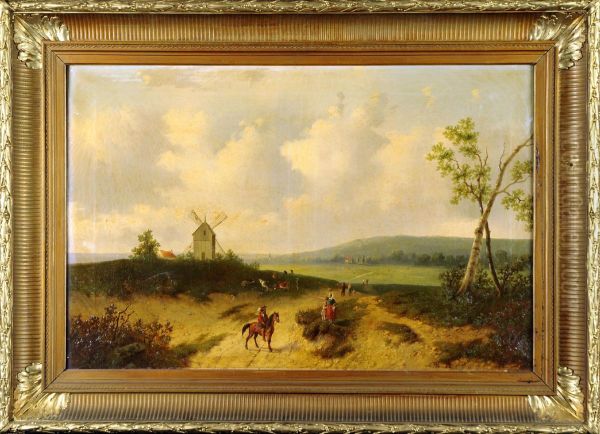 Paysage Anime Oil Painting by Auguste Coomans