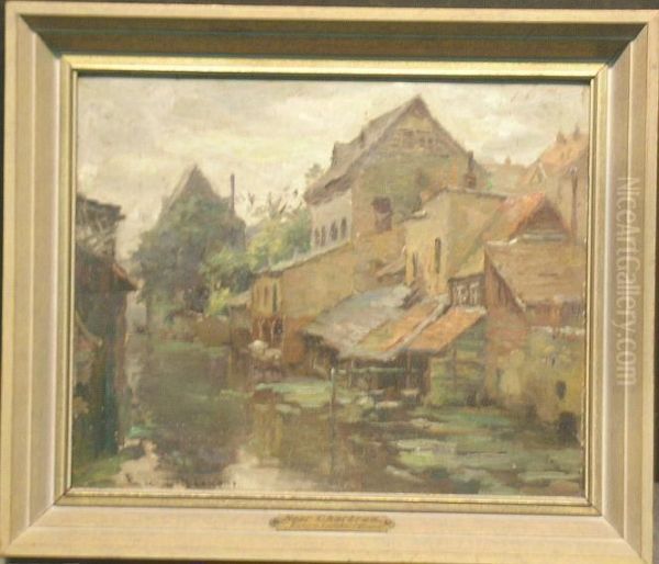 Near Chartres Oil Painting by Emma Lambert Cooper