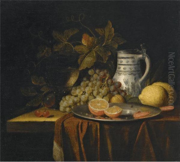 A Still Life Oil Painting by Alexander Coosemans