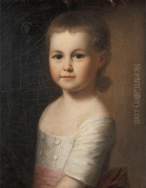 Portrait Of A Young Girl From The Beale Family Oil Painting by John Singleton Copley