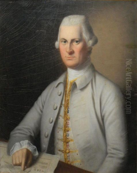 Portrait Of A Gentlemansaid To Be Captain Benjamin Beale Of Quincy, Massachusetts Oil Painting by John Singleton Copley