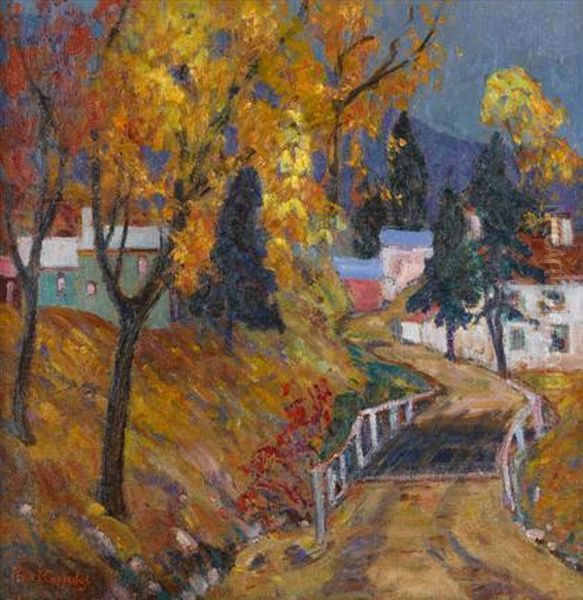 October Oil Painting by Fern Isabel Coppedge