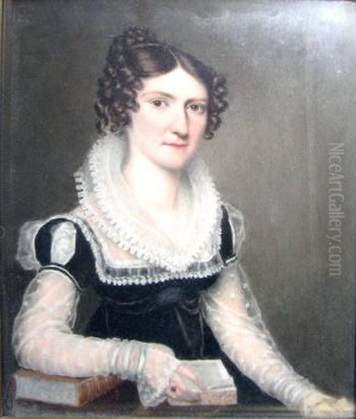 Portrait Of Harriet Bainbrigge Oil Painting by William Corden