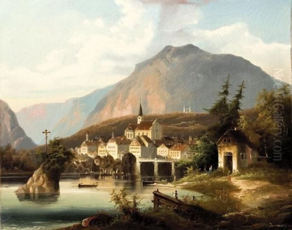 Varoska Latkepe Oil Painting by Johann Wilhelm Cordes