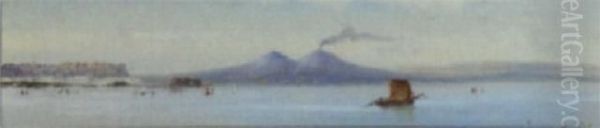 Bay Of Naples Oil Painting by Rosa Corelli