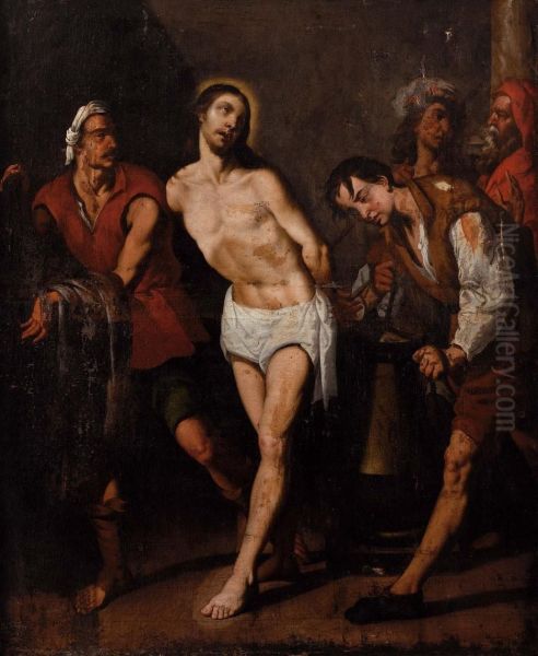 La Flagellazione Di Cristo Oil Painting by Belisario Corenzio