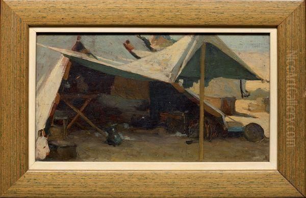 Le Campement Oil Painting by Fernand-Anne Piestre Cormon