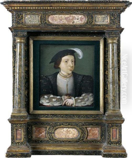 Portrait D'un Jeune Prince Oil Painting by Corneille De Lyon