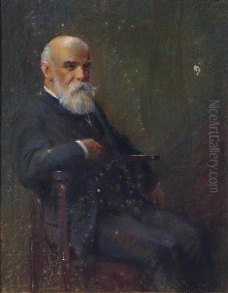 Portrait De Paul Menard Oil Painting by Pierre Emile Cornillier