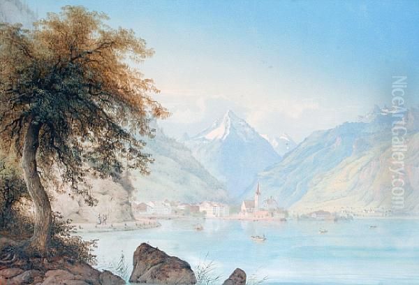 Monte Cervino, Alps Oil Painting by Konrad Corradi