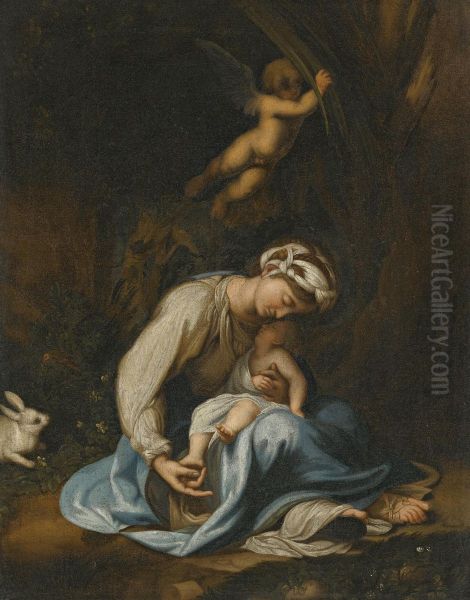 La Zingarella Oil Painting by Correggio, (Antonio Allegri)