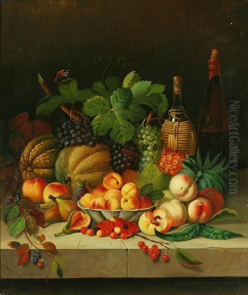 Nature Morte Oil Painting by Josef Correggio