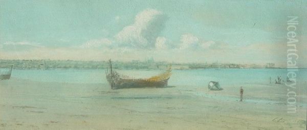 Vista De Montevideo Y Bahia Oil Painting by Carlos Corsetti