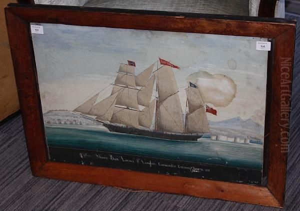 Schooner Bark 'lavinia' Oil Painting by Raffael Corsini