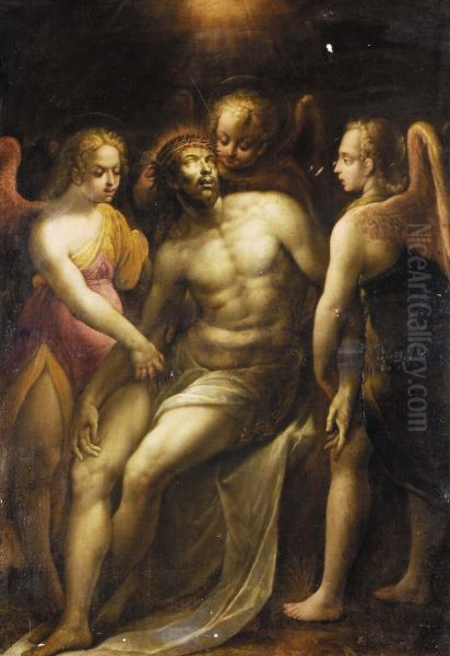 Cristo Conangeli Oil Painting by Cesare Corte