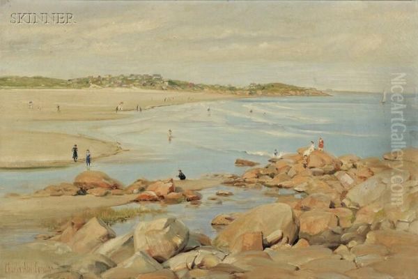 Good Harbor Beach, Gloucester, Massachusetts Oil Painting by Charles Abel Corwin