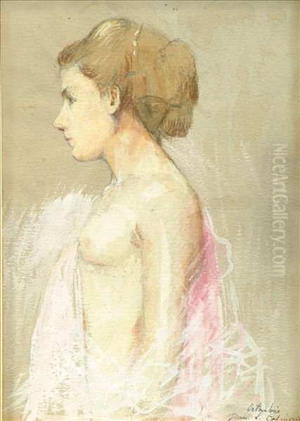 Nude Portrait Of A Lady by Jean Cosmovici