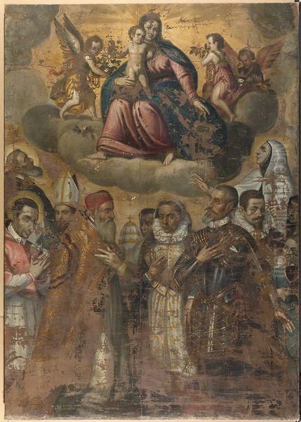 La Madone Du Rosaire Celebree Par Les Vainqueurs De La Bataille De Lepante Oil Painting by Grazio Cossali