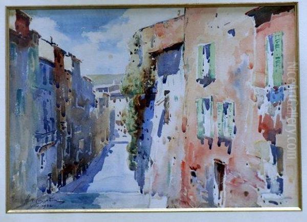 Rue Du Vieux Nice. Oil Painting by Hugues Cossetini