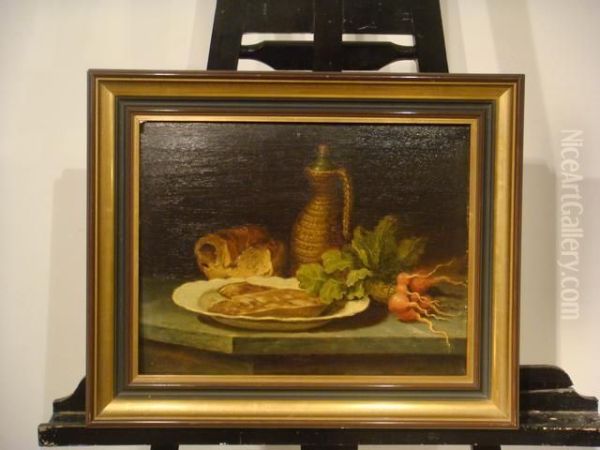  Nature Morte Aux Radis  Oil Painting by Joseph Gaspard Coste