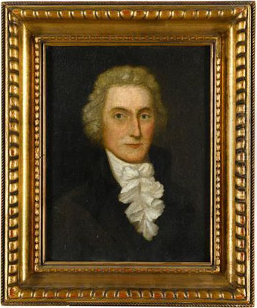 Portrait Of Thomas Jefferson Oil Painting by Maria Cosway