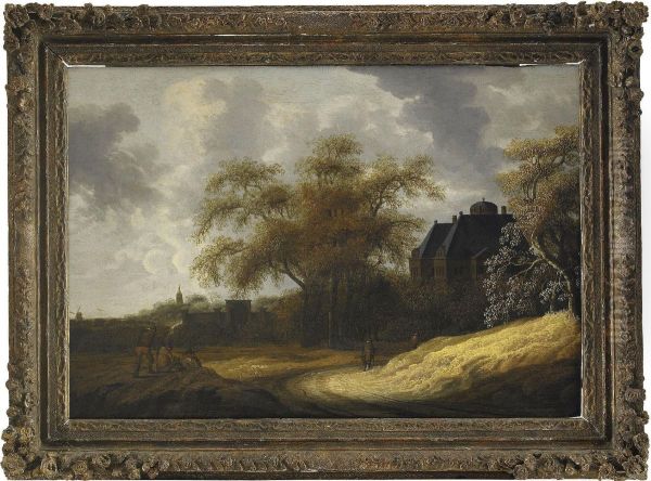 Slottet Huis Ten Bosch - Rijswijk Oil Painting by Pieter Cosyn