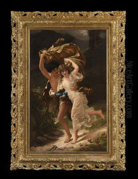 The Storm Oil Painting by Pierre-Auguste Cot