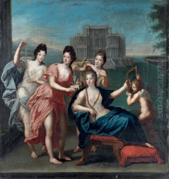 Venus Et Les Nymphes Oil Painting by Jean II Cotelle