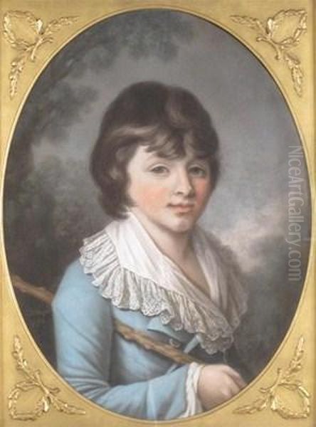 Portrait Of Mr Finch As A Boy Oil Painting by Samuel Cotes