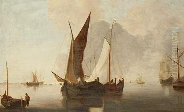 The Passing Boats Oil Painting by John Sell Cotman