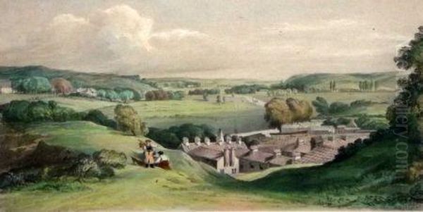 Valley Of Thorpe 
Near Norwich 
From Butter Hills Oil Painting by Miles Edmund Cotman