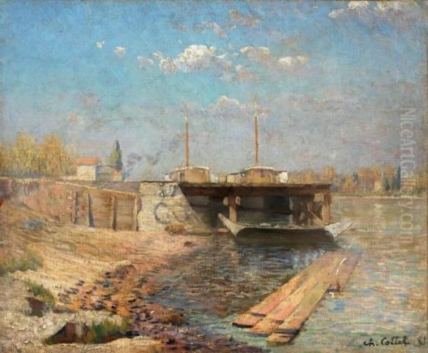 Porto Bretone Oil Painting by Charles Cottet