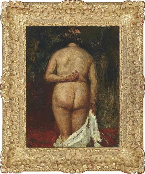 The Back Of The Nude Oil Painting by Charles Cottet