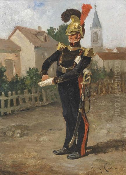 The Village Guard Oil Painting by Eugene Cottin