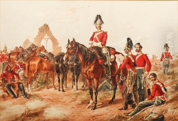 The 6th Inniskilling Dragoons Oil Painting by Henry S. Cottrell