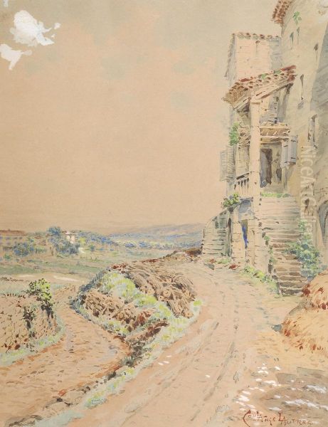 Chemin Devant La Maison Oil Painting by Emmanuel Coulange-Lautrec